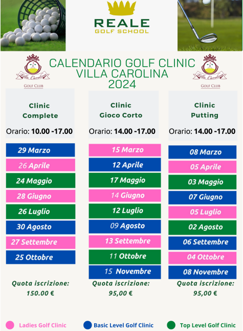 Golf Clinic - GC Villa Carolina - Golf School by Andrea Reale